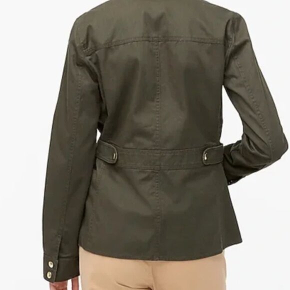 J. Crew Relaxed Boyfriend Field Jacket Olive Green - Picture 3 of 6